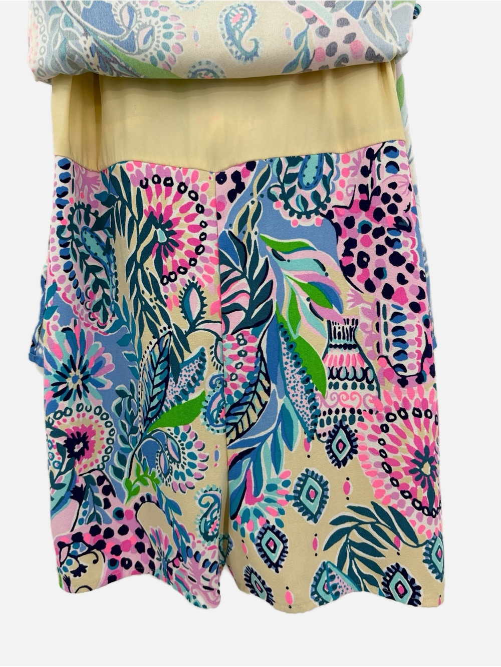 Lilly Pulitzer Donna Romper Haute Cature Engineered Macadamia Size 8 - Picture 5 of 9